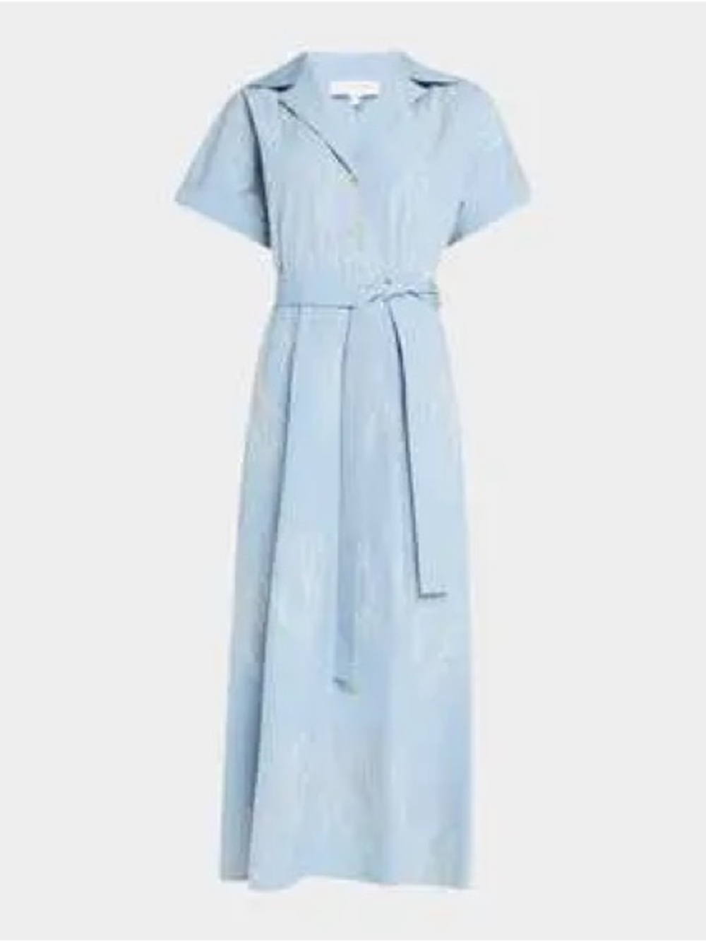 Lafayette 148 Gestures Embroidered Cotton Shirtdress. Size 14